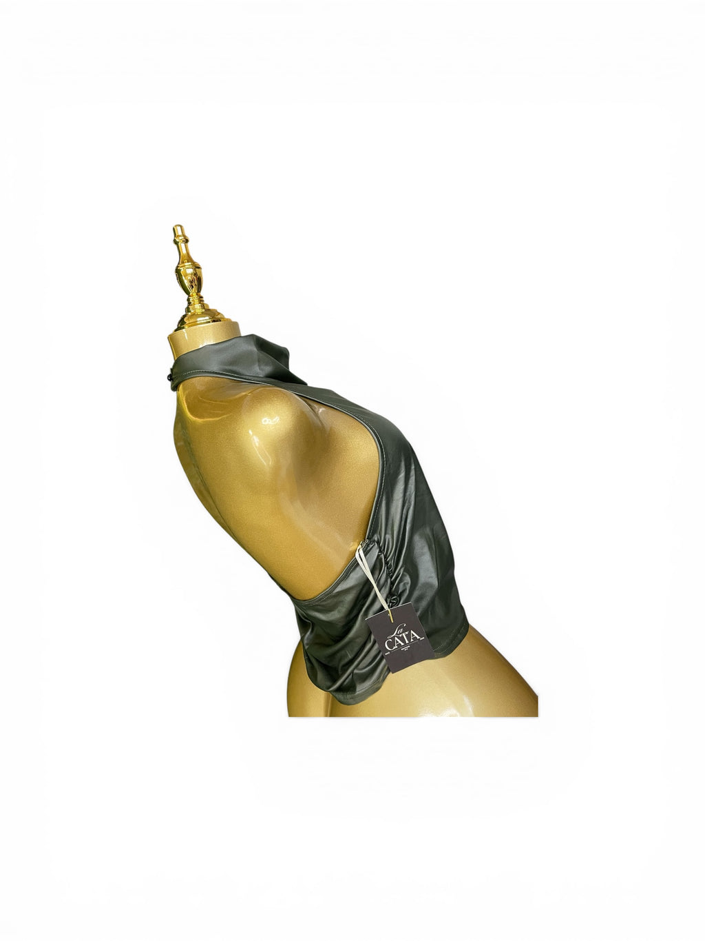 Backless Olive green Top